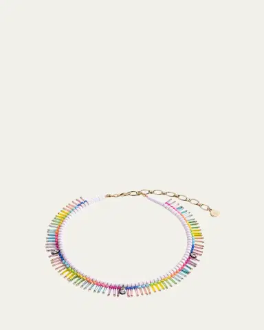 Elsie Frieda On The Fringe Necklace with Bugle Beads and Crystals | Thumbnail 2 Elsie Frieda On The Fringe Necklace with Bugle Beads and Crystals | Thumbnail 2
