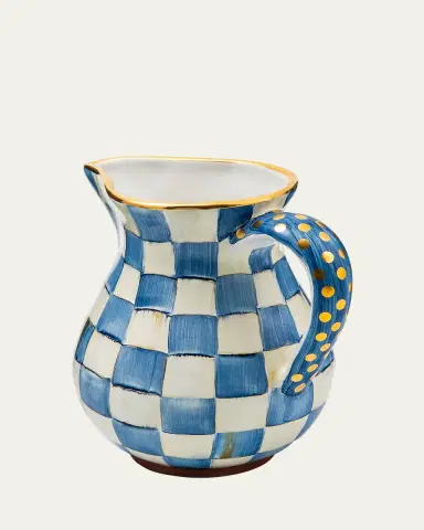 MacKenzie-Childs Royal Check Portly Pitcher, 52 oz. | Thumbnail 2 MacKenzie-Childs Royal Check Portly Pitcher, 52 oz. | Thumbnail 2