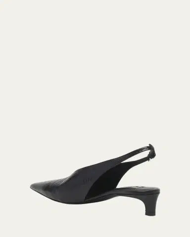 Jil Sander Calfskin Slingback Ballerina Pumps | Thumbnail 2