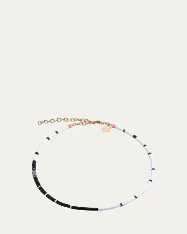 Elsie Frieda Louise Choker with 4mm Heishi Beads | Thumbnail 4