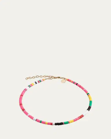 Elsie Frieda Louise Choker with 4mm Heishi Beads | Thumbnail 6