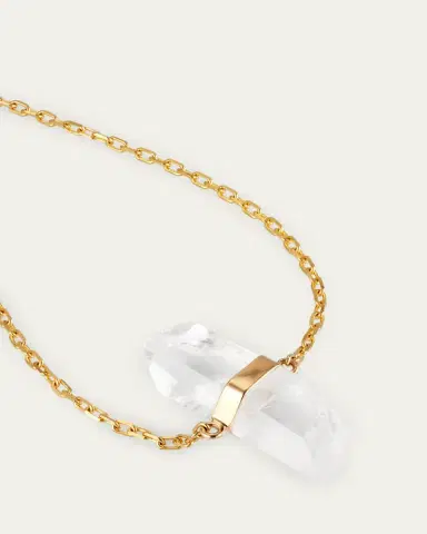 JIA JIA Crystal Quartz Gold Chain Bracelet | Thumbnail 3 JIA JIA Crystal Quartz Gold Chain Bracelet | Thumbnail 3