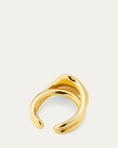 Charlotte Chesnais Chevaliere Initial Ring Two-Tone | Thumbnail 4