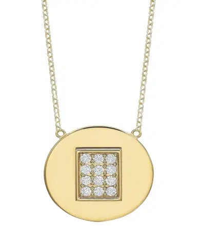 Tracee Nichols 14K Gold Diamond Birthstone Necklace | Thumbnail 1 Tracee Nichols 14K Gold Diamond Birthstone Necklace | Thumbnail 1