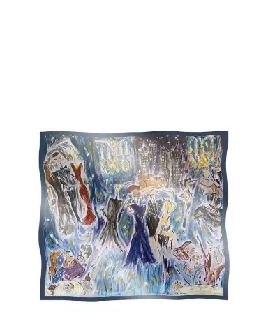 MONICA RICH KOSANN Violet Nights Silk Square Scarf | Thumbnail 1