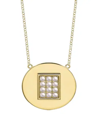 Tracee Nichols 14K Gold Pearl Birthstone Necklace | Thumbnail 1 Tracee Nichols 14K Gold Pearl Birthstone Necklace | Thumbnail 1