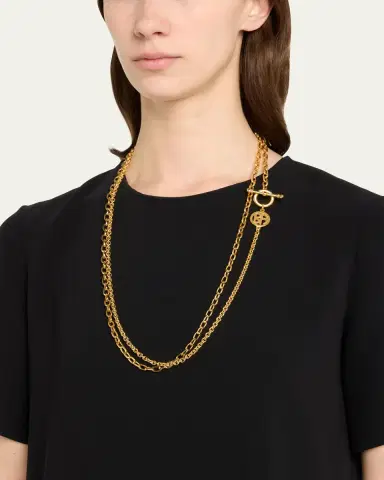 Ben-Amun Arielle Gold Lariat Toggle Necklace | Thumbnail 2