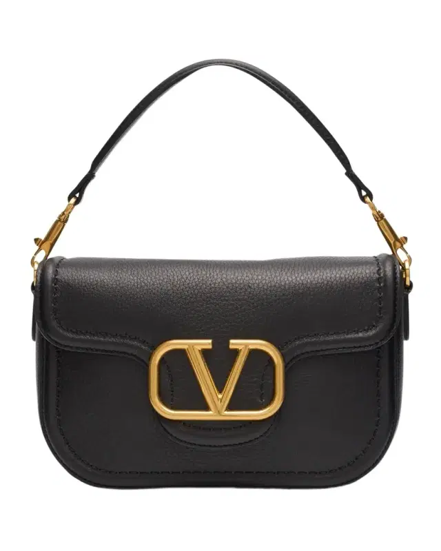 Loco VLOGO Flap Leather Shoulder Bag