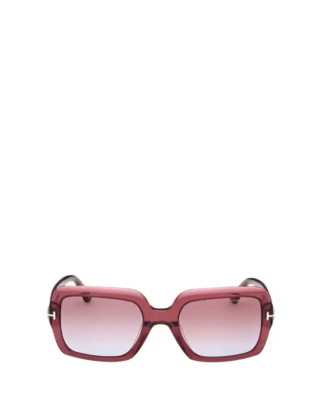 TOM FORD Kaya Beveled Acetate Square Sunglasses