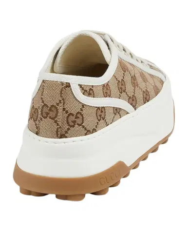 Gucci GG Canvas Low-Top Platform Sneakers | Thumbnail 1
