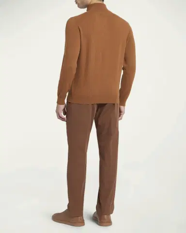 ZEGNA Men's Cashmere Quarter-Zip Sweater | Thumbnail 3
