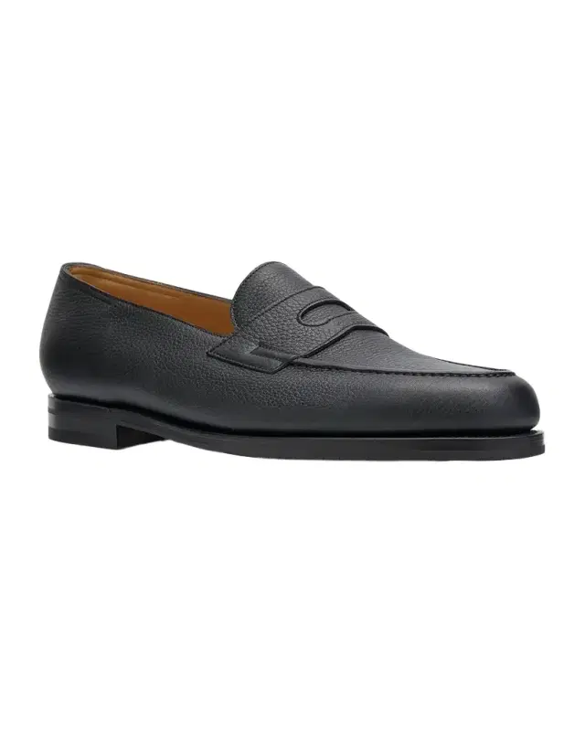 Men's Lopez Soft Grained Leather Penny Loafers