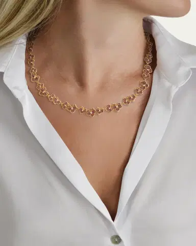 Anabel Aram Jewelry Cubic Zirconia Orchid Necklace | Thumbnail 2 Anabel Aram Jewelry Cubic Zirconia Orchid Necklace | Thumbnail 2