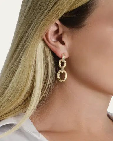 Anabel Aram Jewelry Cubic Zirconia Enchanted Forest Chain Earrings | Thumbnail 2 Anabel Aram Jewelry Cubic Zirconia Enchanted Forest Chain Earrings | Thumbnail 2