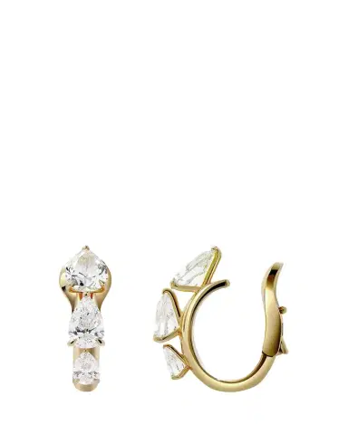 Savolinna Lemonade 18K Yellow Gold Pear-Shaped Diamond Ear Cuffs | Thumbnail 1