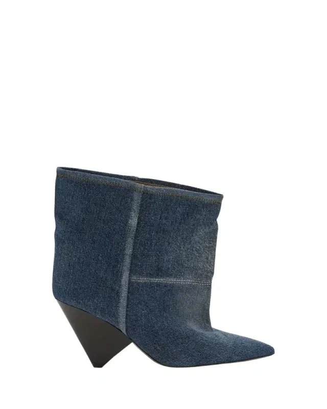 Isabel Marant Miyako Denim Ankle Booties