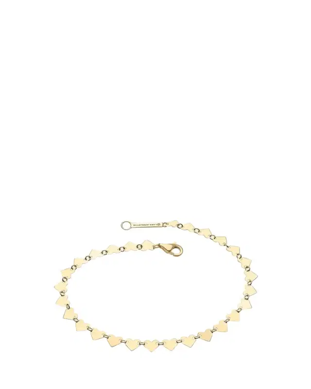 Lana 14K Gold Laser Heart Chain Bracelet