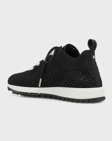 Jimmy Choo Veles Knit Pearly Lace-Up Sneakers | Thumbnail 3
