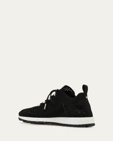 Jimmy Choo Veles Knit Pearly Lace-Up Sneakers | Thumbnail 10