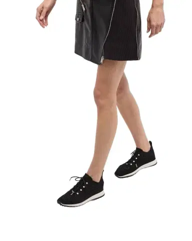 Jimmy Choo Veles Knit Pearly Lace-Up Sneakers | Thumbnail 1
