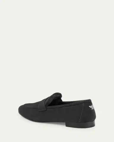 Bougeotte Flaneur Suede Shearling Penny Loafers | Thumbnail 2 Bougeotte Flaneur Suede Shearling Penny Loafers | Thumbnail 2