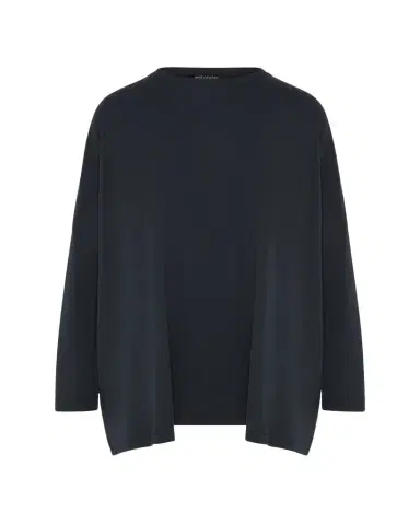 Eskandar Round Neck Long Sleeve Cotton T-Shirt | Thumbnail 1