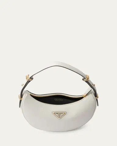 Prada Zip Calf Leather Shoulder Bag | Thumbnail 4 Prada Zip Calf Leather Shoulder Bag | Thumbnail 4