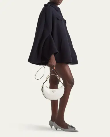 Prada Zip Calf Leather Shoulder Bag | Thumbnail 5 Prada Zip Calf Leather Shoulder Bag | Thumbnail 5