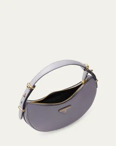 Prada Zip Calf Leather Shoulder Bag | Thumbnail 8 Prada Zip Calf Leather Shoulder Bag | Thumbnail 8