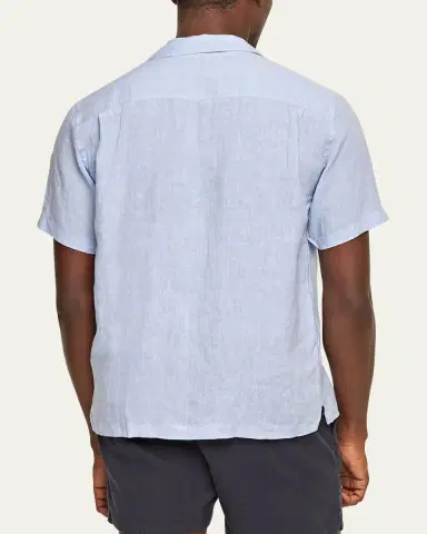 Orlebar Brown Men's Maitan Linen Button-Down Shirt | Thumbnail 3