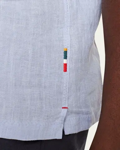 Orlebar Brown Men's Maitan Linen Button-Down Shirt | Thumbnail 4