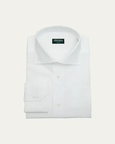 Zegna Men's Trofeo Cotton Dress Shirt | Thumbnail 2 Zegna Men's Trofeo Cotton Dress Shirt | Thumbnail 2