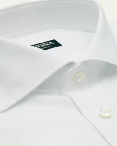Zegna Men's Trofeo Cotton Dress Shirt | Thumbnail 3 Zegna Men's Trofeo Cotton Dress Shirt | Thumbnail 3