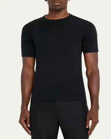 John Smedley Men's Lorca Sea Island Cotton T-Shirt | Thumbnail 4