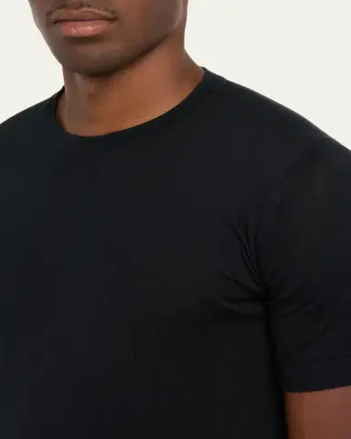 John Smedley Men's Lorca Sea Island Cotton T-Shirt | Thumbnail 5