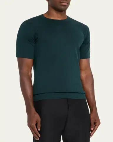 John Smedley Men's Lorca Sea Island Cotton T-Shirt | Thumbnail 8