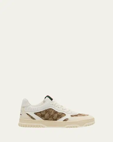 Gucci ReWeb GG Low-Top Leather Sneakers | Thumbnail 4