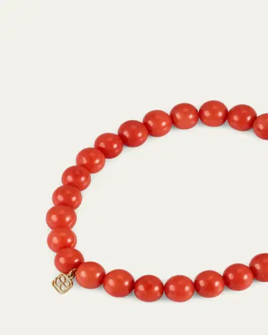 Sydney Evan 14K Diamond Ships Wheel Charm and Bead Bracelet | Thumbnail 4 Sydney Evan 14K Diamond Ships Wheel Charm and Bead Bracelet | Thumbnail 4