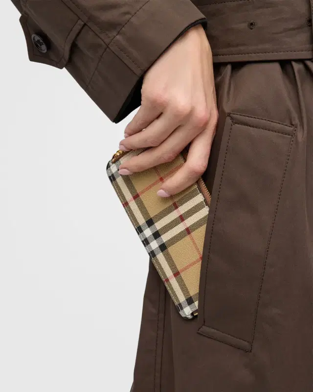 Check Bifold Passport Holder