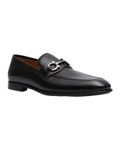 Ferragamo Men's Foster Gancini Bit Loafers | Thumbnail 1