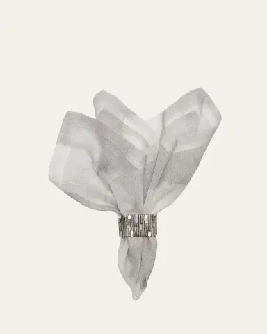 Kim Seybert Silver Matrix Napkin Ring | Thumbnail 3 Kim Seybert Silver Matrix Napkin Ring | Thumbnail 3