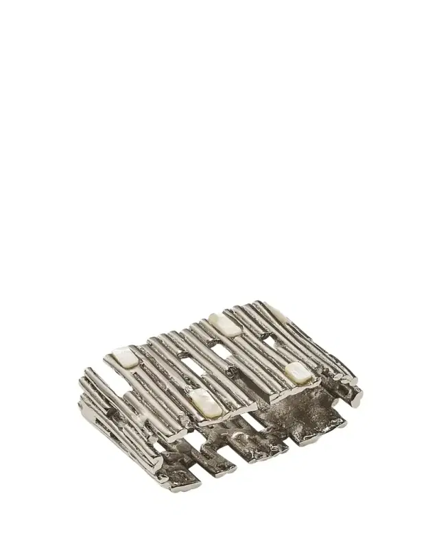 Silver Matrix Napkin Ring