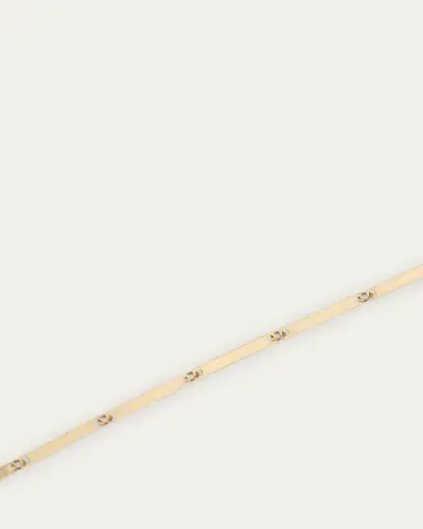 Lana 14K Yellow Gold Laser Rectangle Chain Necklace, 18" | Thumbnail 3 Lana 14K Yellow Gold Laser Rectangle Chain Necklace, 18" | Thumbnail 3