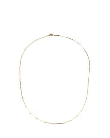 Lana 14K Yellow Gold Laser Rectangle Chain Necklace, 18" | Thumbnail 1 Lana 14K Yellow Gold Laser Rectangle Chain Necklace, 18" | Thumbnail 1