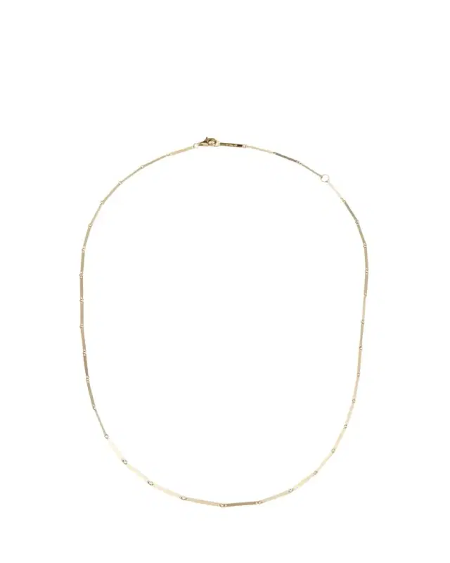 Lana 14K Yellow Gold Laser Rectangle Chain Necklace, 18"