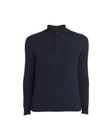 Zegna Men's Oasi Cashmere Zip Mock Neck Sweater | Thumbnail 1 Zegna Men's Oasi Cashmere Zip Mock Neck Sweater | Thumbnail 1