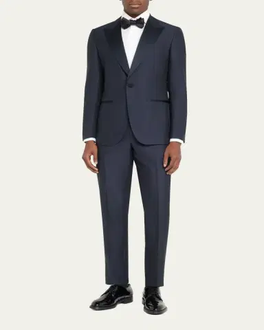 Zegna Men's Sartorial Wool and Silk Tuxedo | Thumbnail 2 Zegna Men's Sartorial Wool and Silk Tuxedo | Thumbnail 2