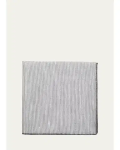 Simonnot Godard Men's Cotton-Linen Pocket Square | Thumbnail 1