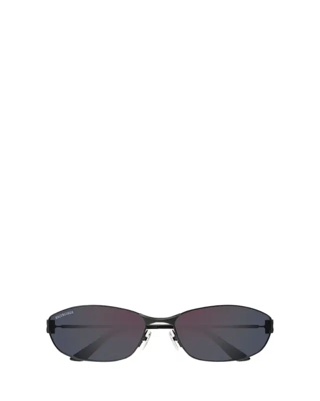 Men's BB Logo Metal and Nylon Oval Sunglasses