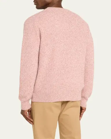 Bergdorf Goodman Men's Watercolor Twist Cashmere Crewneck Sweater | Thumbnail 3
